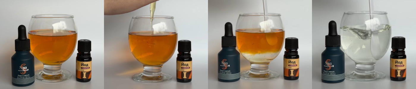 Нейтрализация йода витамином С