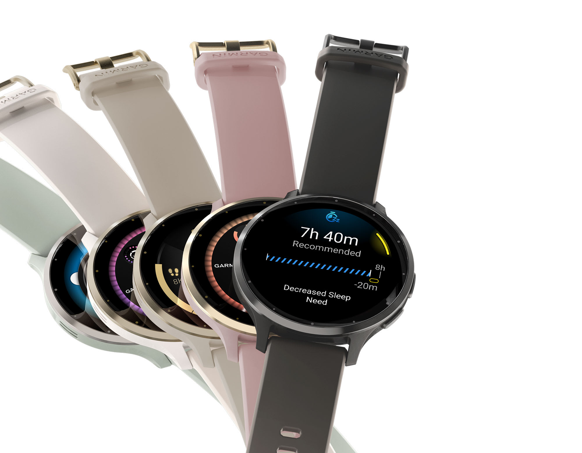 Умные часы Garmin Venu 3S серо-зеленый с серебристым безелем: Venu 3S