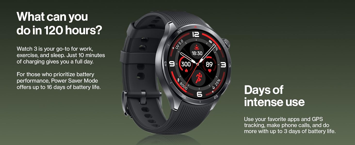 Умные часы OnePlus Watch 3 46 мм (2025, OPWWE251