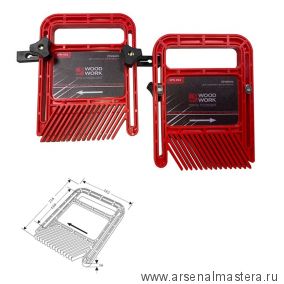 Прижим гребенчатый 2 шт пластиковые Woodwork SPH-002