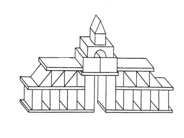 Схемы построек из деревянного конструктора в средней группе