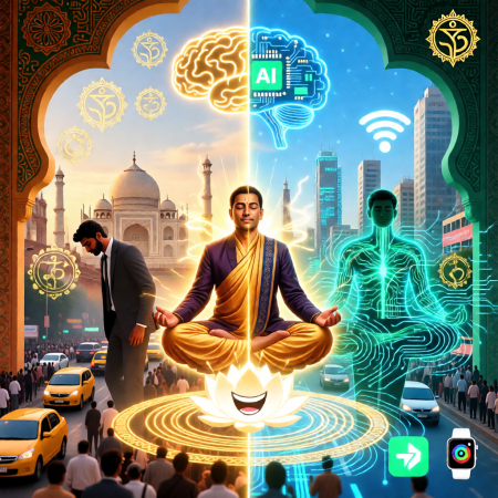 <img src="super-jump-india-ancient-modern-energy-fusion.jpg" alt="Super Jump methodology blending ancient Indian wisdom with modern technology for energy and personal transformation in Mumbai, Bangalore and Delhi">