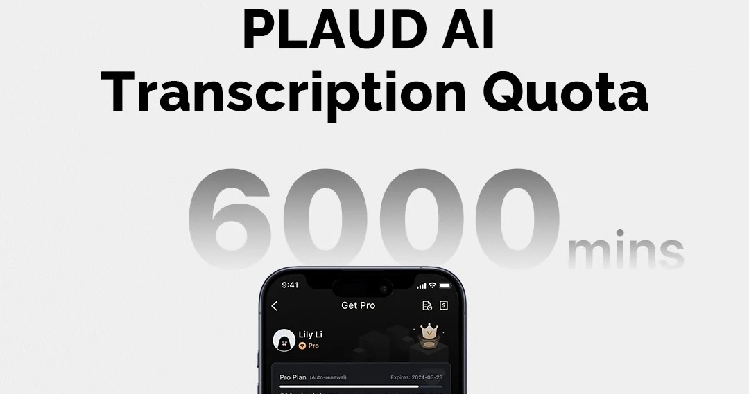  купить PLAUD AI Transcription Quota (6,000mins)