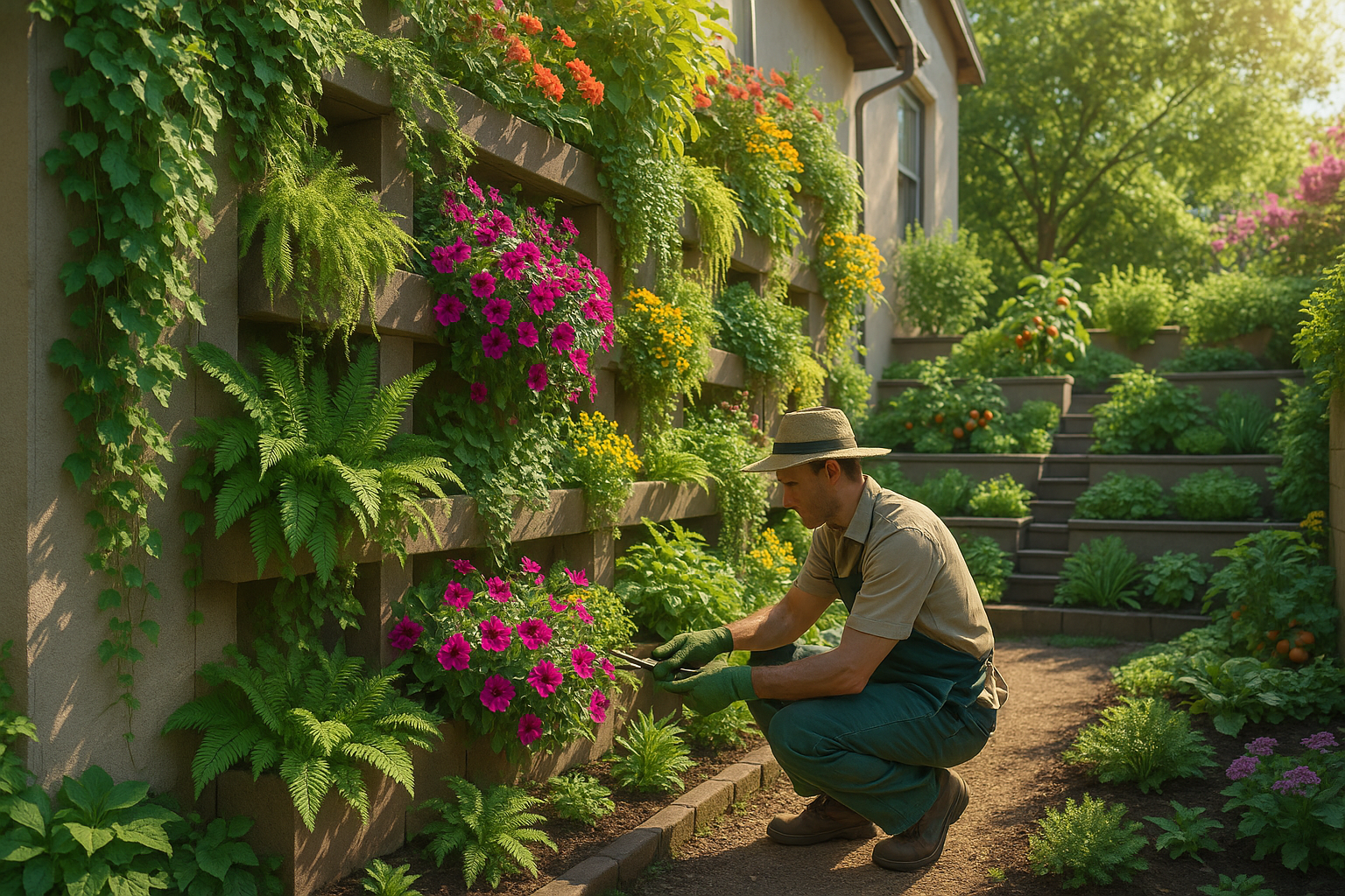 Схема вертикальной планировки участка с уровнями рельефа и водоотведением