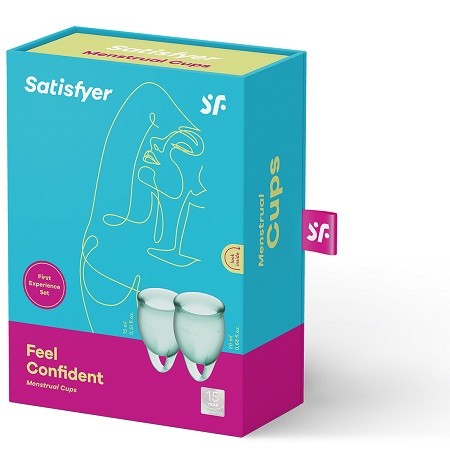 Набор менструальных чаш Satisfyer Feel_Confident_Зеленый