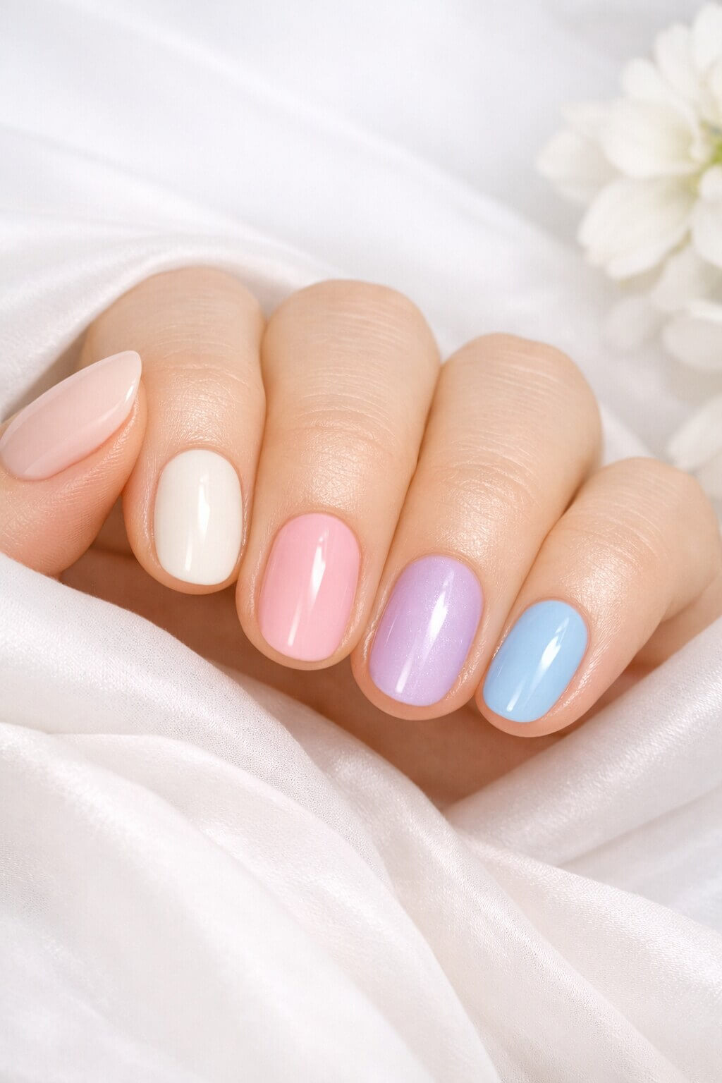 Весенние цвета маникюра 2026 в пастельной и молочной палитре