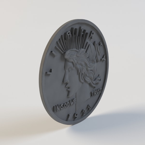 Бронзовая монета Харви Дента