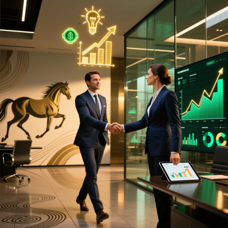 <img src="business-angel-startup-investment.jpg" alt="Entrepreneur shaking hands with business angel investor in successful partnership">