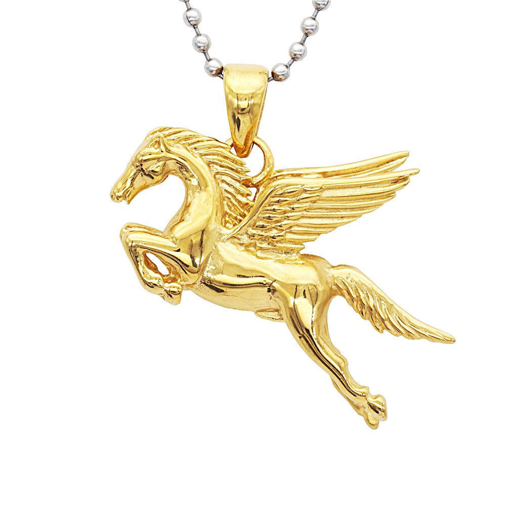Единорог с золотыми крыльями