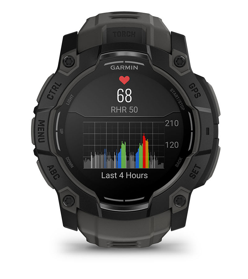 Умные часы Garmin Instinct 3 Amoled 50 mm black with Charcoal Band: ПРОЧНАЯ КОНСТРУКЦИЯ
