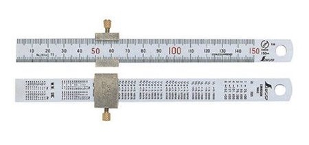 Упор для линейки шириной 15 мм (15 см) Shinwa