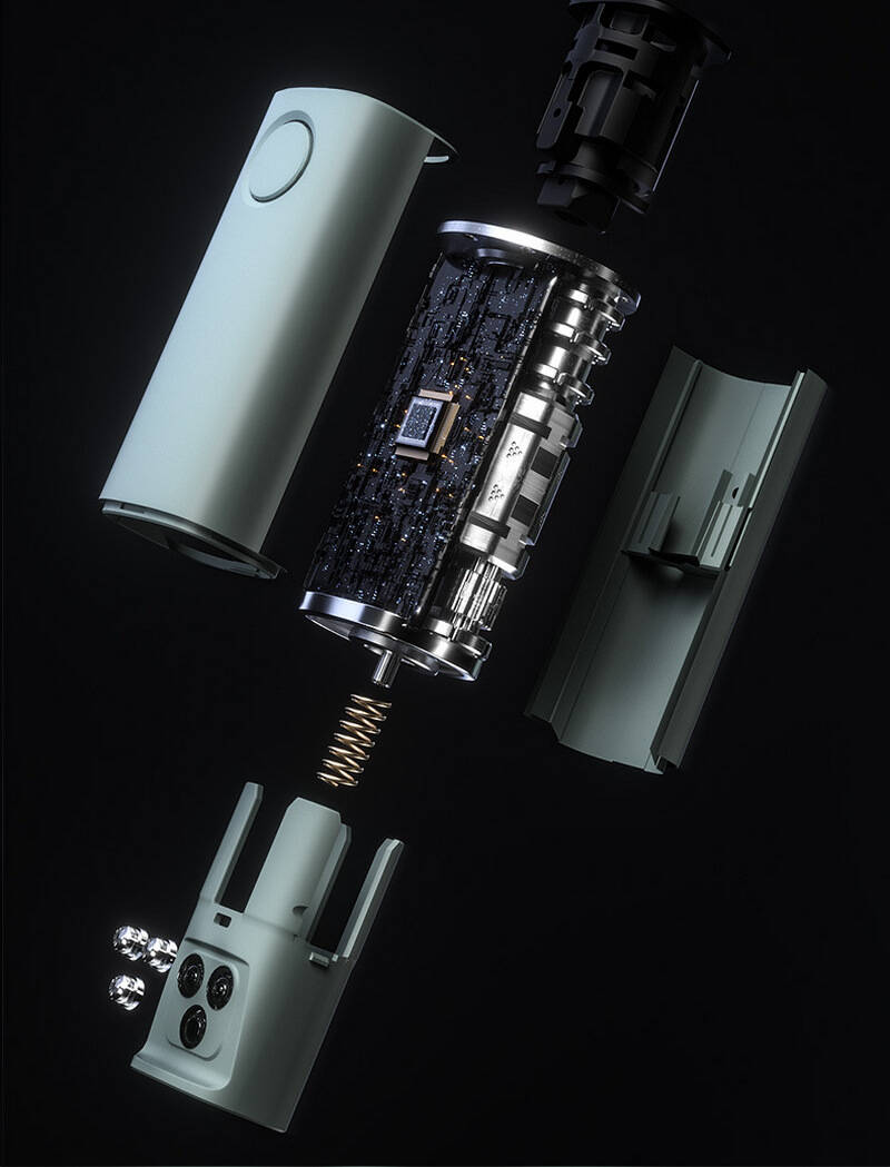 Зонт Zuodu Full Automatic Umbrella Led-описание-5 Надёжная кнопка вместо липучки зонта Zuodu