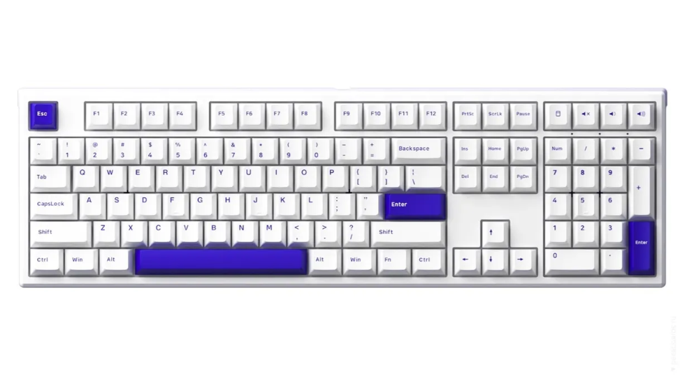 Akko Monsgeek MG108B Вluе оn Whitе