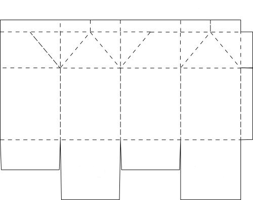 Чертеж коробки молока