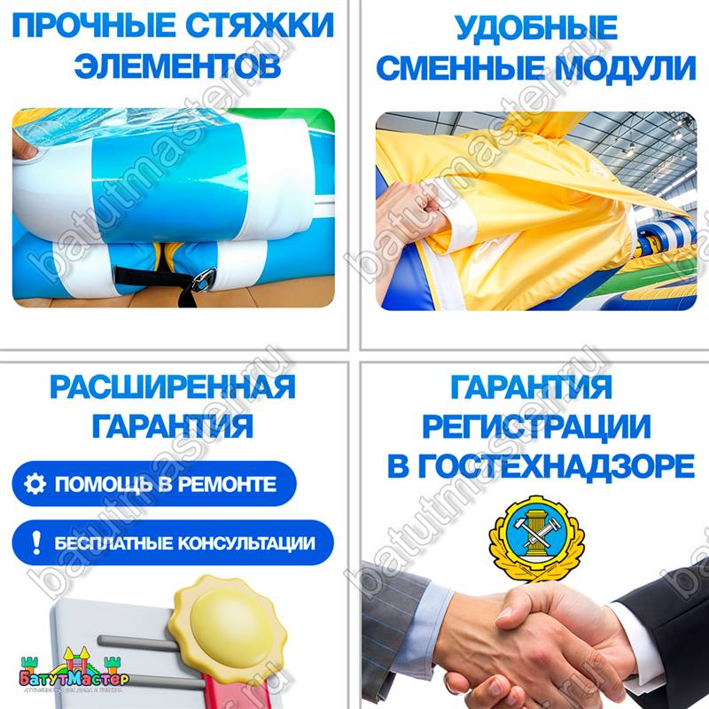 Прочные стяжки, сменные модули, гарантия