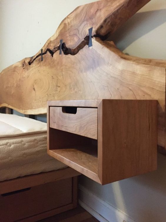 SLAB BED кровать из цельного дерева