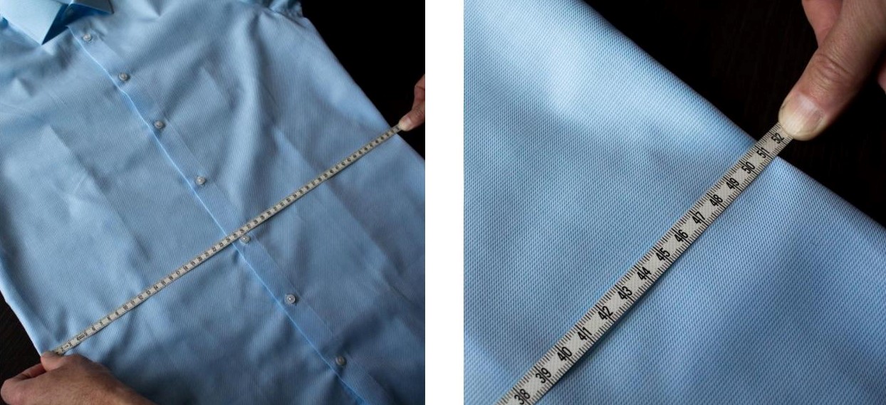 Как измерить обхват талии в рубашке