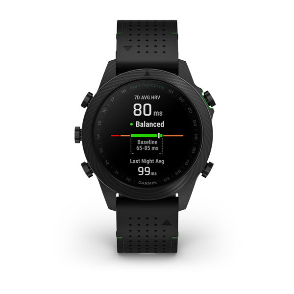 Умные часы Garmin Marq Golfer (Gen 2) - Carbon Edition, официальный ракурс 9