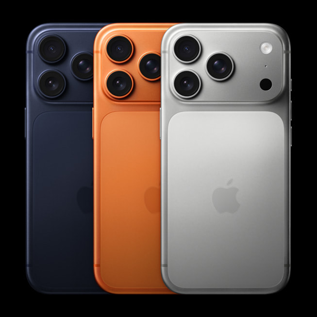 iPhone 17 Pro Max &mdash; три цвета: deep blue, cosmic orange, silver