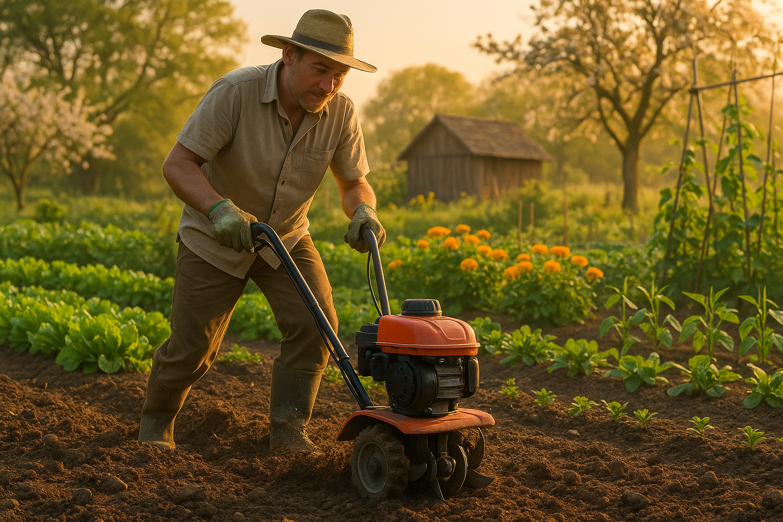 Мини культиватор для дачи на участке