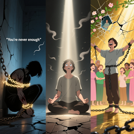 <img src="toxic-mother-liberation-recovery.jpg" alt="Toxic mother recovery: breaking free from maternal trauma and building authentic adult identity">