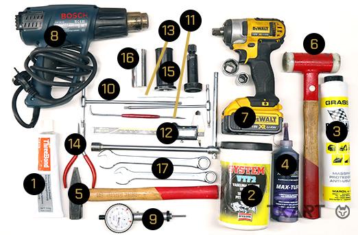 Инструмент для разборки мотора