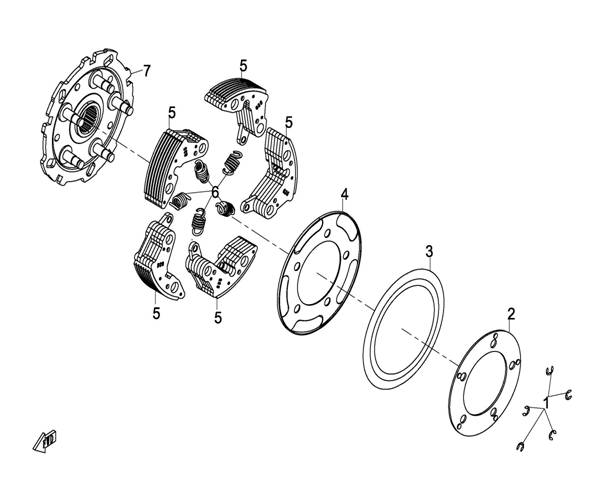 CLUTCH ASSY X8