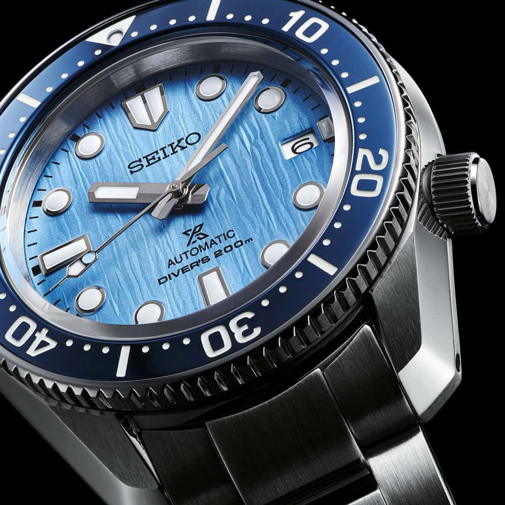 Seiko SPB299J1 Glacier Save the Ocean с синим ледниковым циферблатом