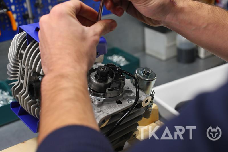 Снятие статора зажигания с мотора TM Mini 60cc