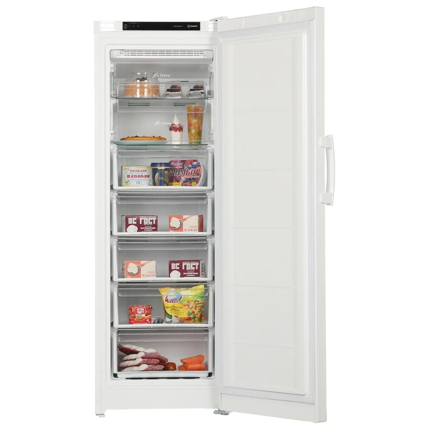 морозильной камеры Indesit DFZ 5175 с открытой дверцей