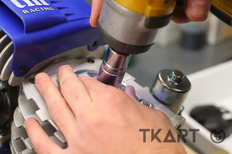 Снятие ротора зажигания с мотора TM Mini 60cc гайковёртом