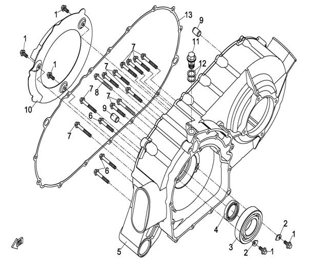 CVT CASE ASSY X8