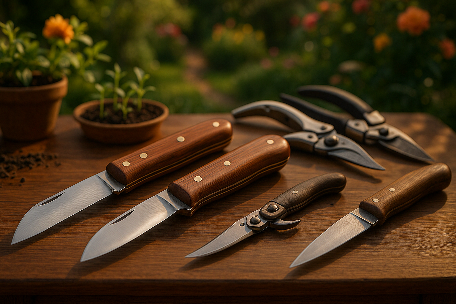 Лучшие садовые прививочные ножи разной формы и брендов для работы в саду