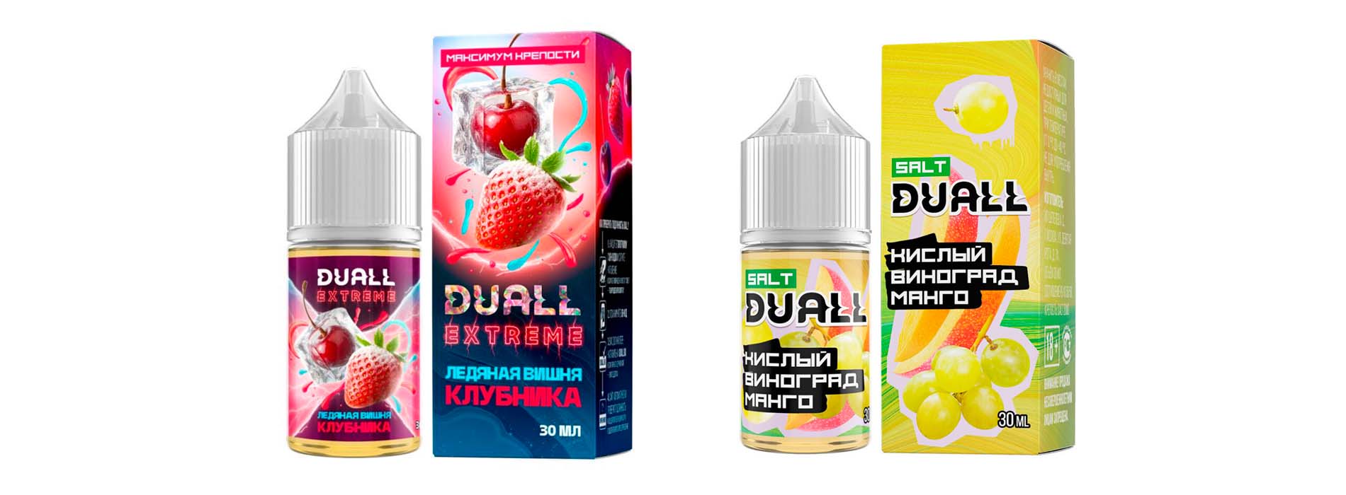 Выбор жидкости DUALL по серии и вкусу