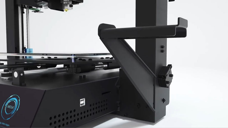 Подвесной держатель катушки на боковой стороне 3D-принтера
