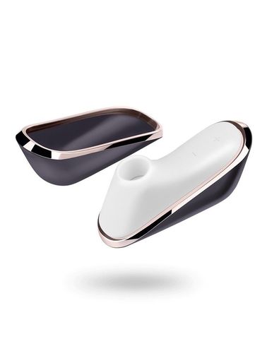 Satisfyer Pro Traveler, черный со снятой крышкой