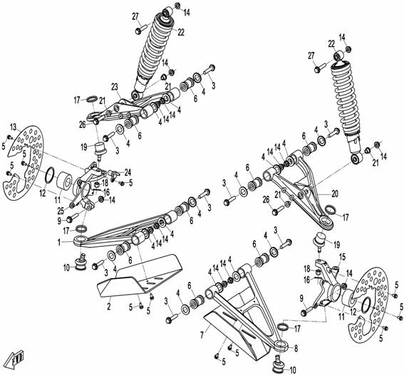 FRONT SUSPENSION X8