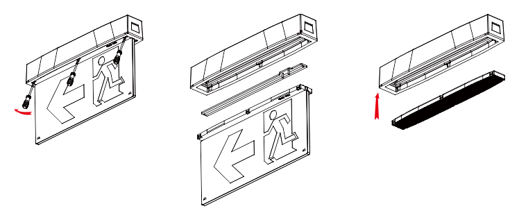 Переоснащение черного светильника аварийного освещения Moncato OT827-2489 IP65 BLACK