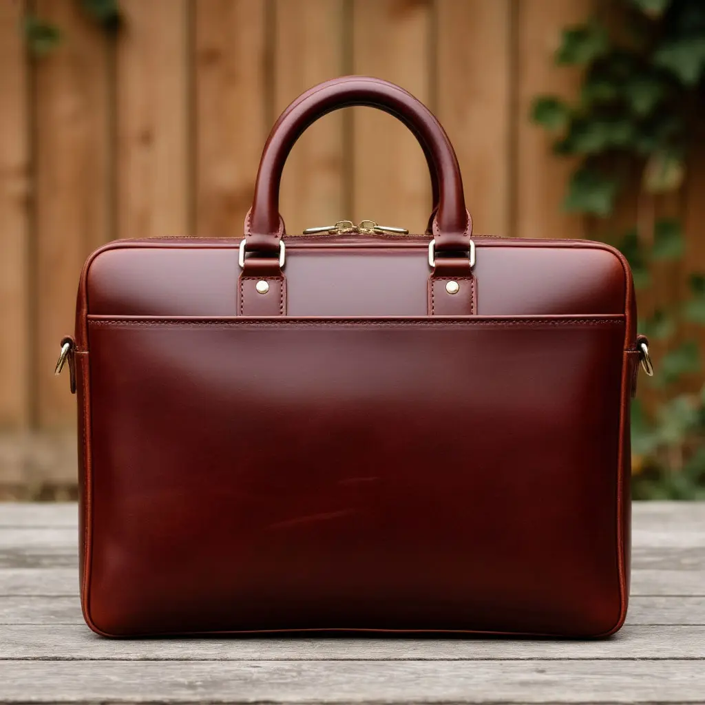 Строгий кожанный портфель