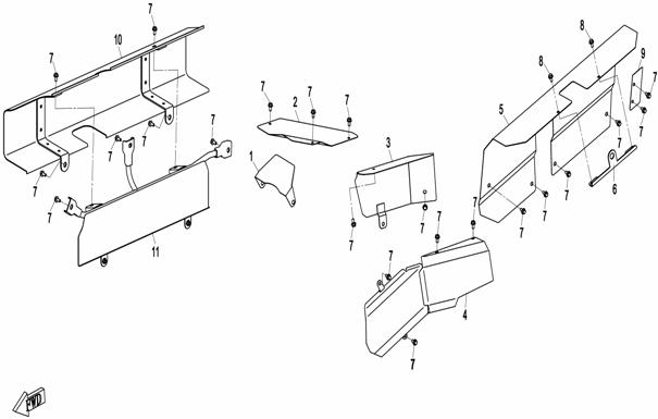 HEAT INSULATION PLATE(ALUM.) X8