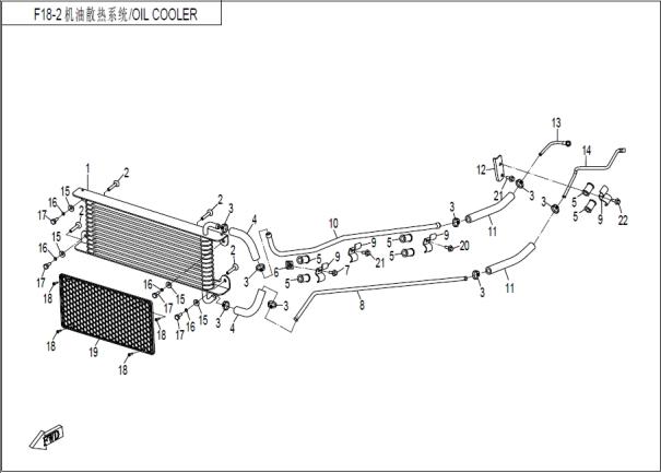 OIL COOLER X8