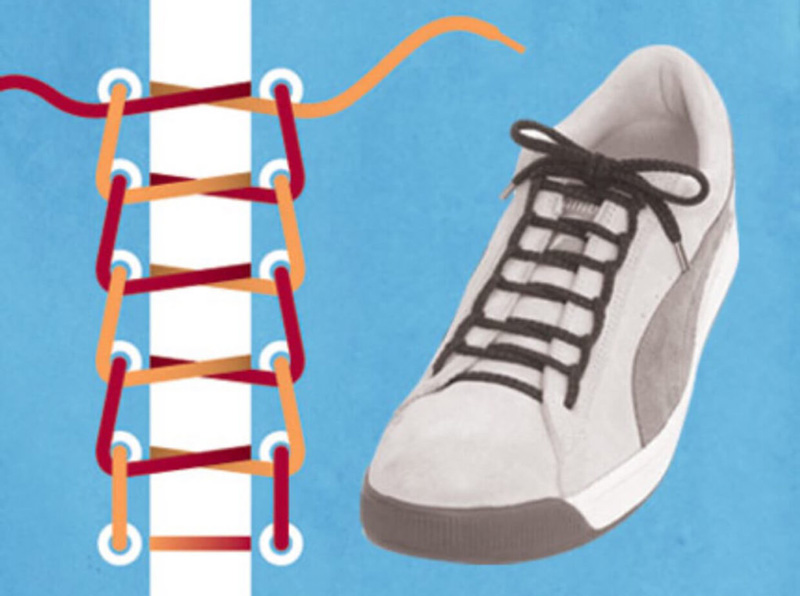 Как завязать шнурки на кроссовках: 10 вариантов модной шнуровки