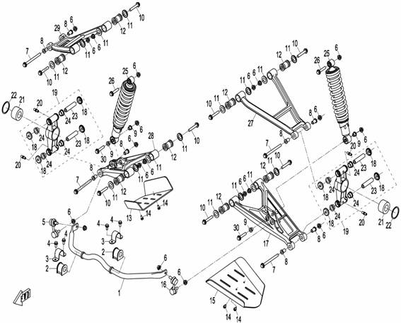 REAR SUSPENSION X8