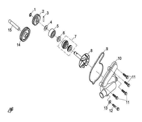 WATER PUMP ASSY X8