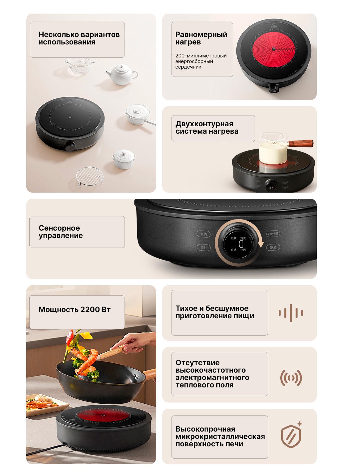 Индукционная плита Xiaomi Mijia Ceramic Cooker S1 (MDTL001CM) -Описание-2.jpg