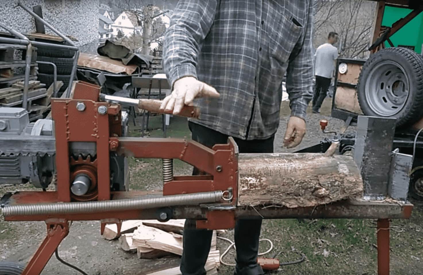 Самодельный дровокол. Механический колун своими руками (Wood splitter )