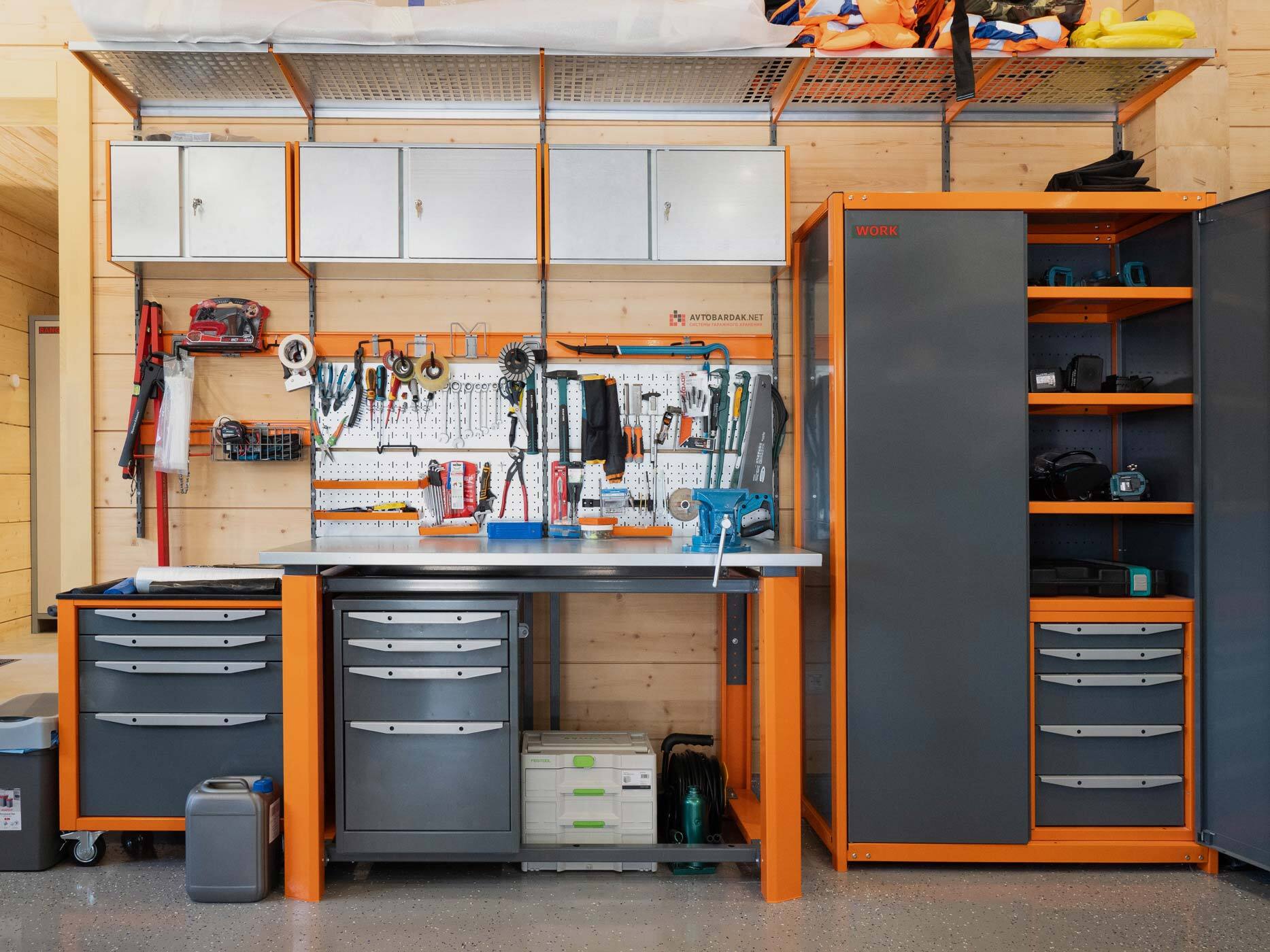 металлический шкаф для гараж