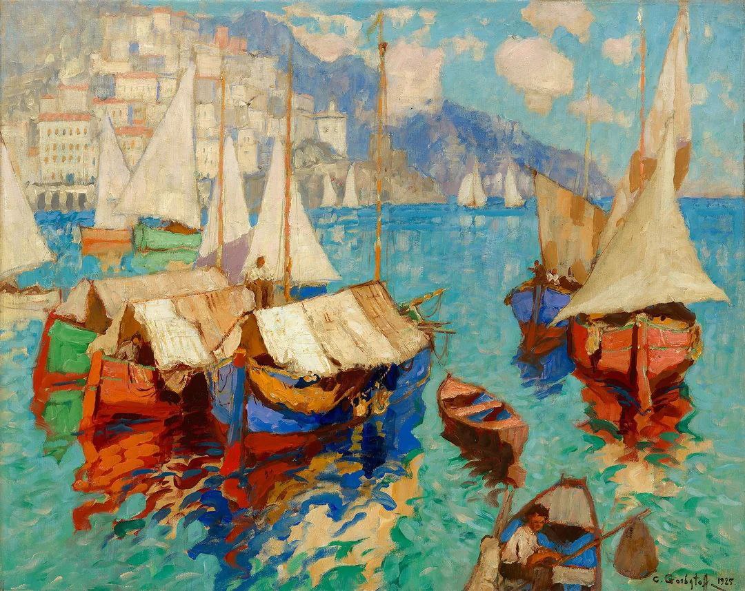 Корабли в заливе Амальфи, 1925.jpg