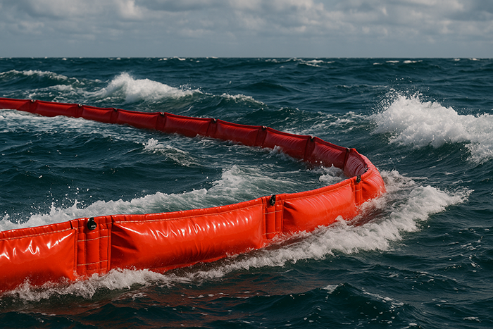 Боны в условиях морского волнения