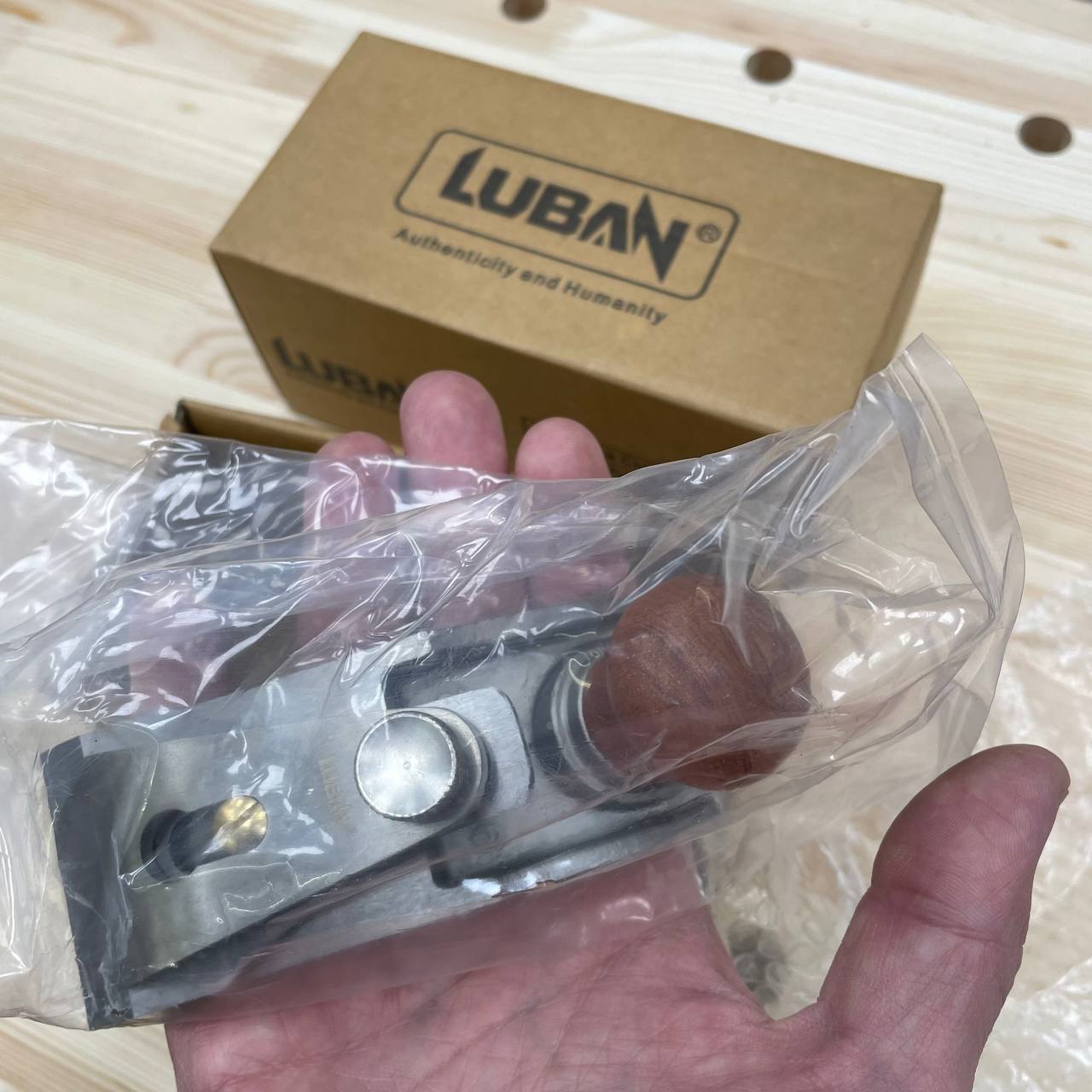 Рубанок N 1 стамесочный, прижим нержавеющая сталь  Luban